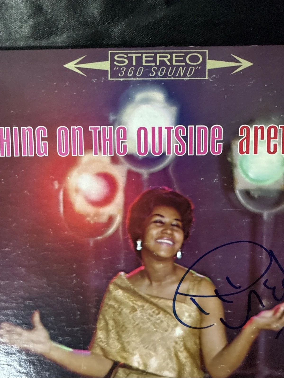 Aretha Franklin Signed LP Laughing On The Outside BAS JSA COA Autograph, image 4