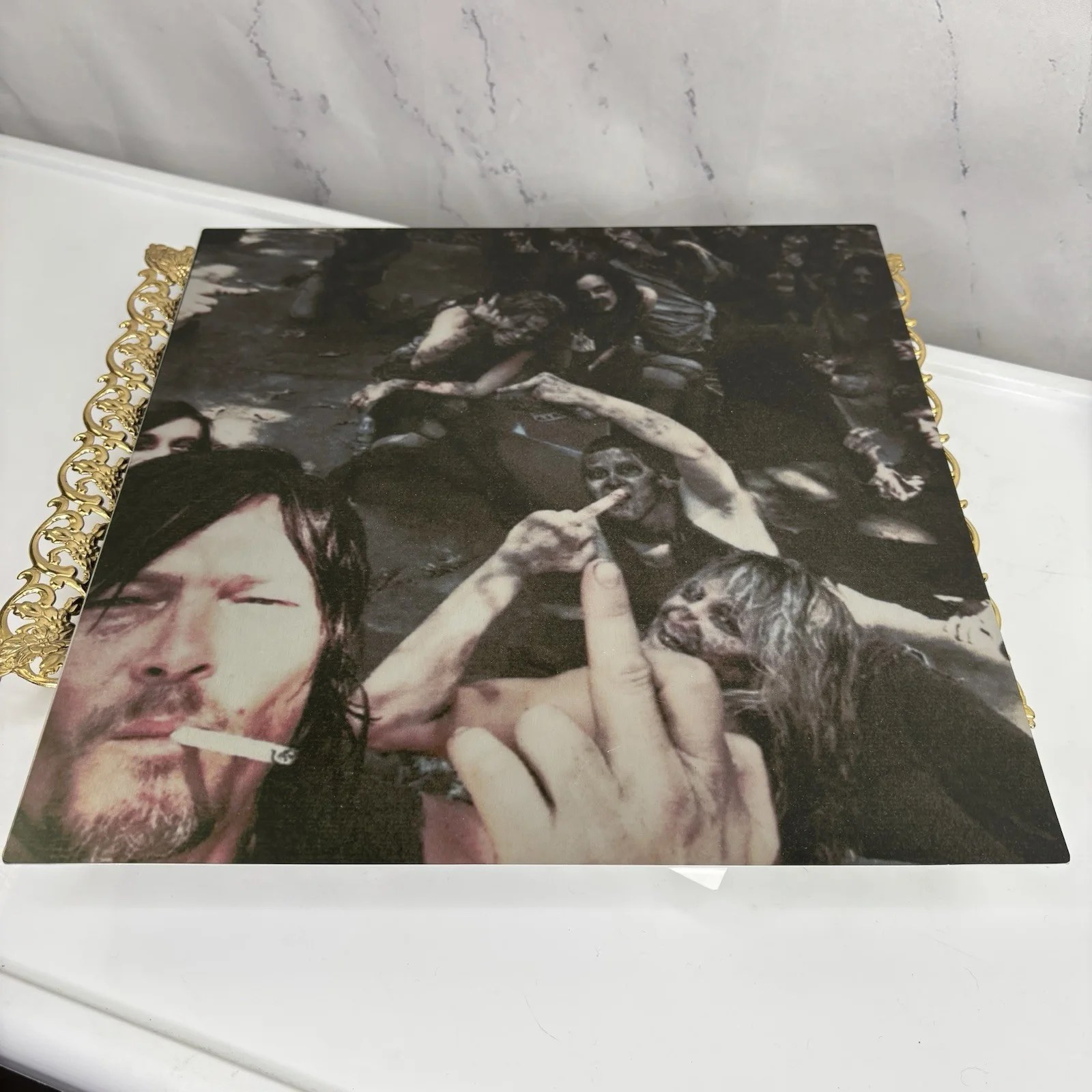 Norman Reedus — Norman Reedus AUTOGRAPHED The Walking Dead Metal Poster TWD JSA Certified Art TV, изображение 5