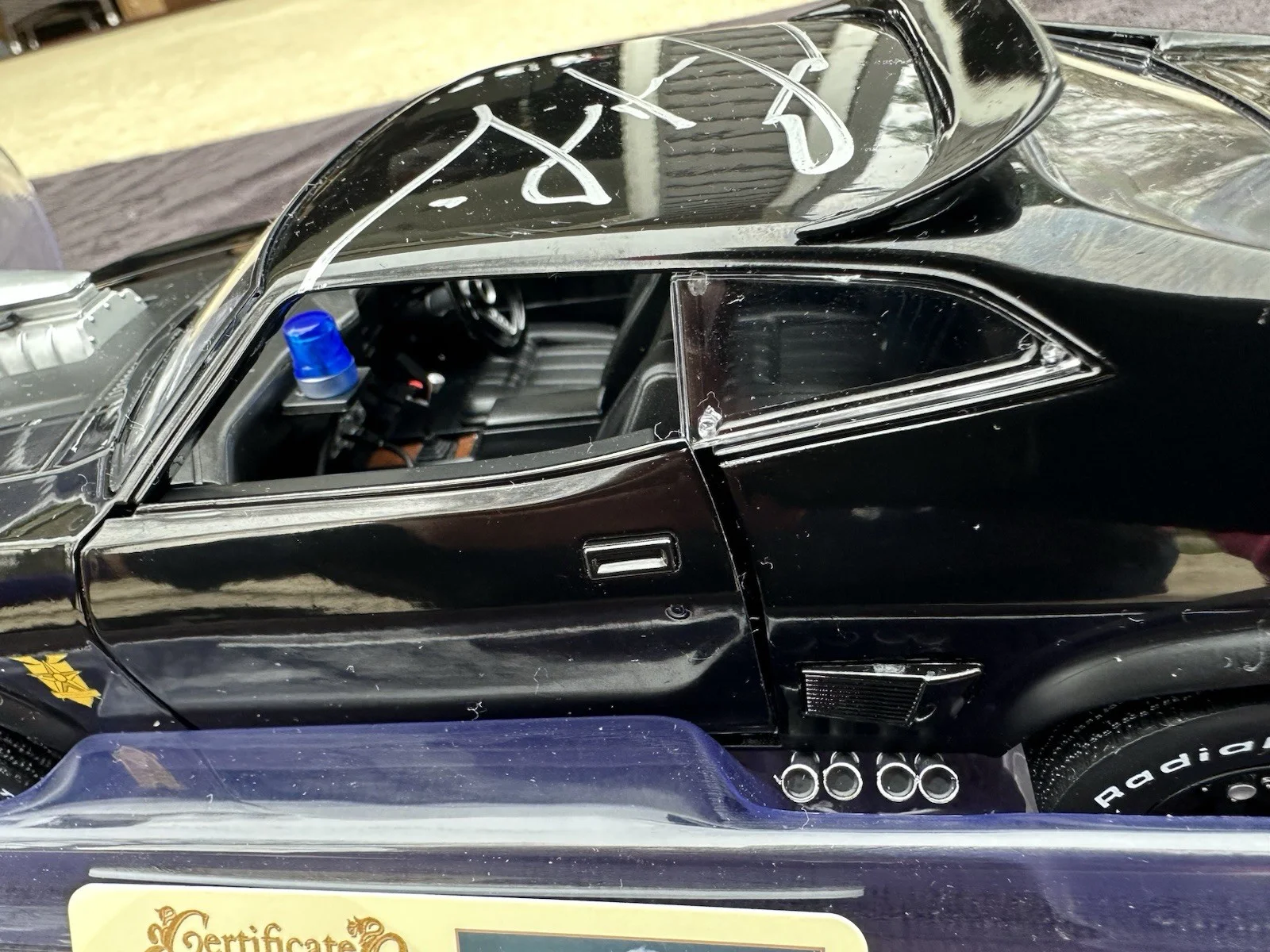 Mel Gibson — Mel Gibson Autographed Mad Max 1:18 Scale Die-Cast 1973 Ford Falcon Interceptor, image 4