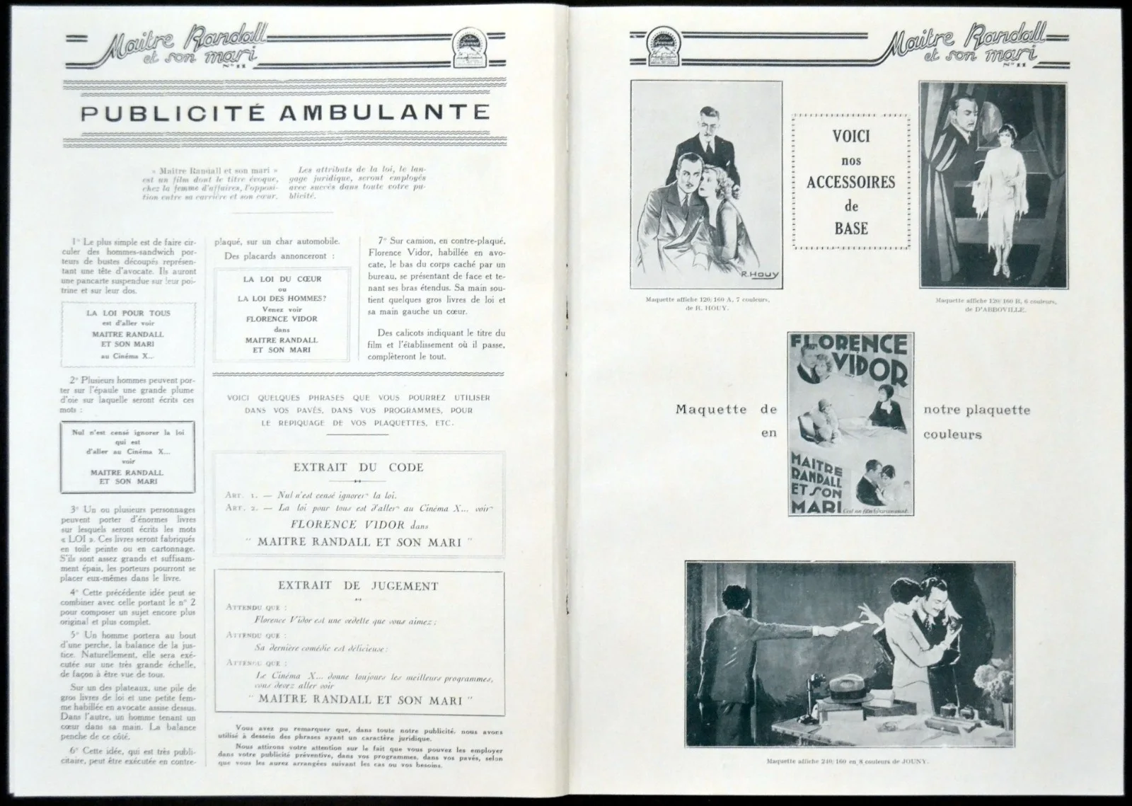 WORLD AT HER FEET 1927 Florence Vidor, Arnold Kent FRENCH PRESSBOOK, изображение 4