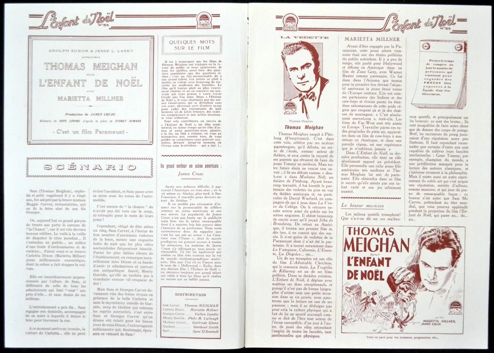 WE’RE ALL GAMBLERS 1927 Thomas Meighan, Marietta Millner FRENCH PRESSBOOK, image 2