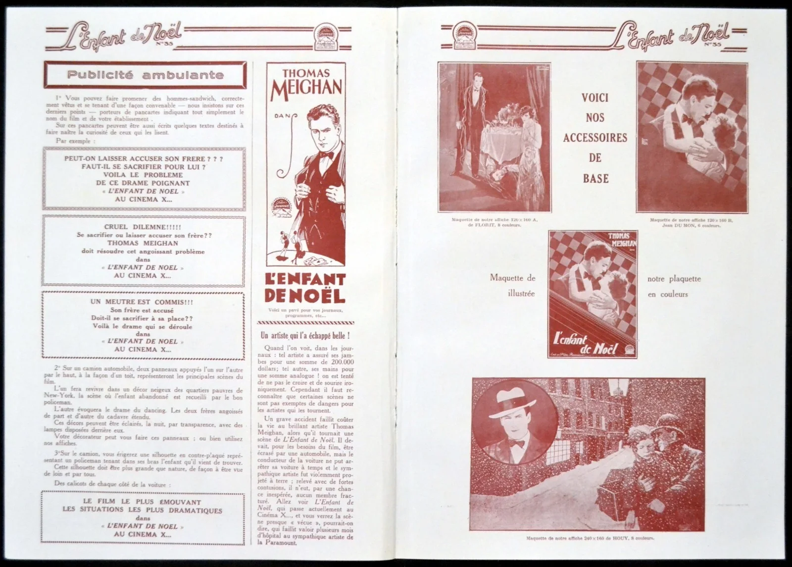 WE’RE ALL GAMBLERS 1927 Thomas Meighan, Marietta Millner FRENCH PRESSBOOK, image 4