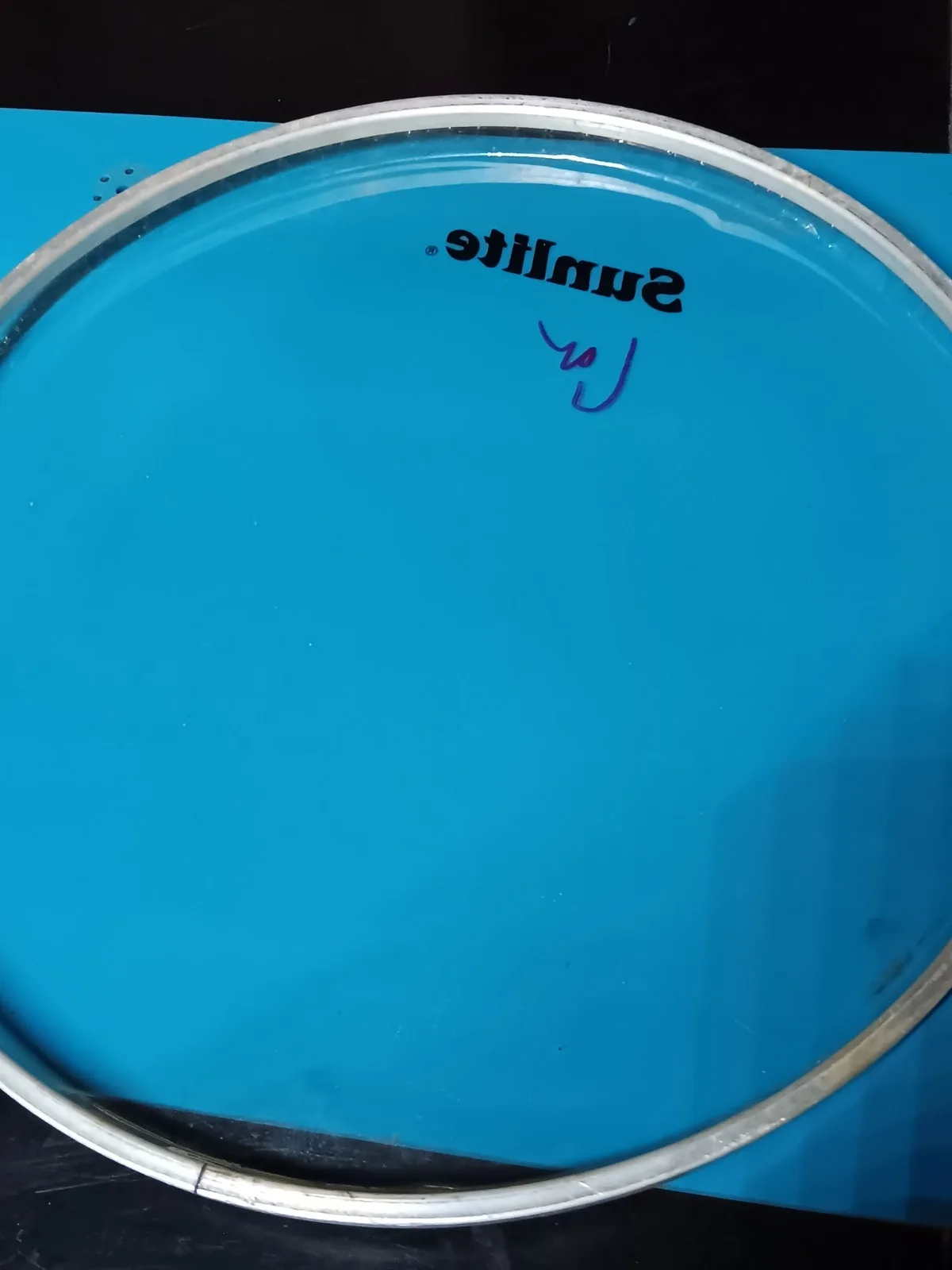 Sunlite Drumhead Lars Ulrich Autographed Original Signed Music Collectible, image 3
