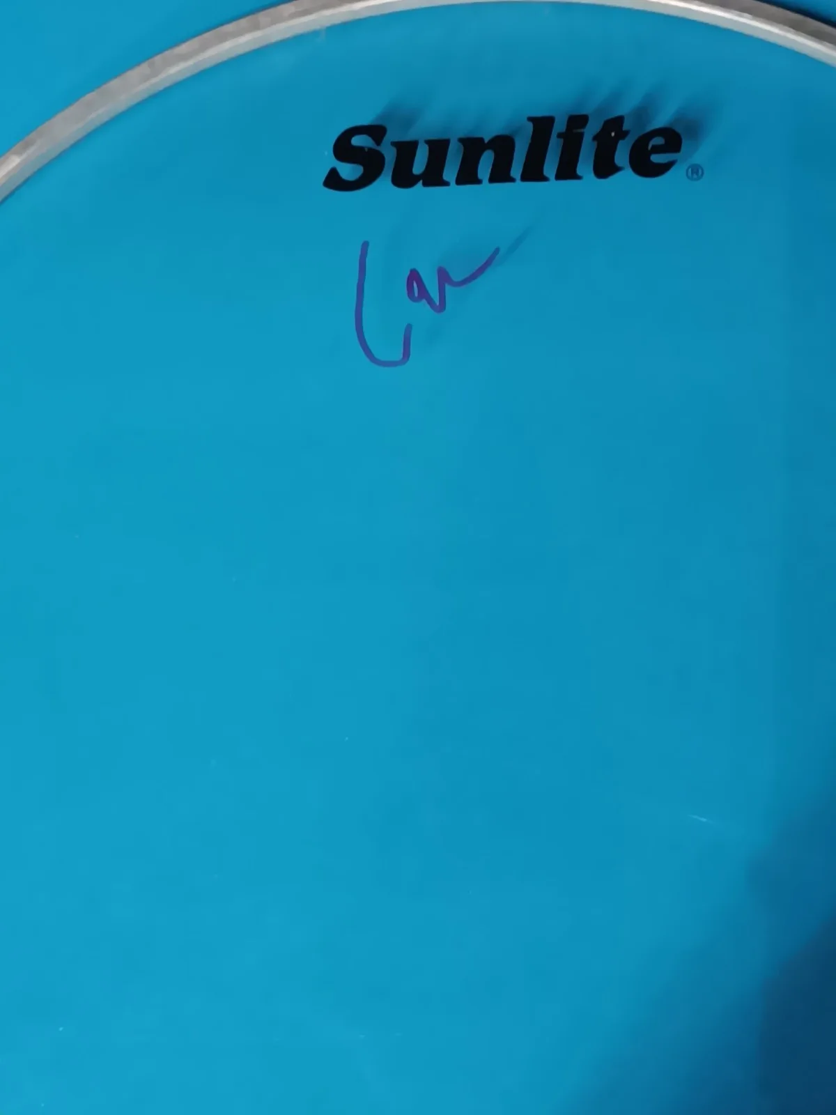 Sunlite Drumhead Lars Ulrich Autographed Original Signed Music Collectible, image 5