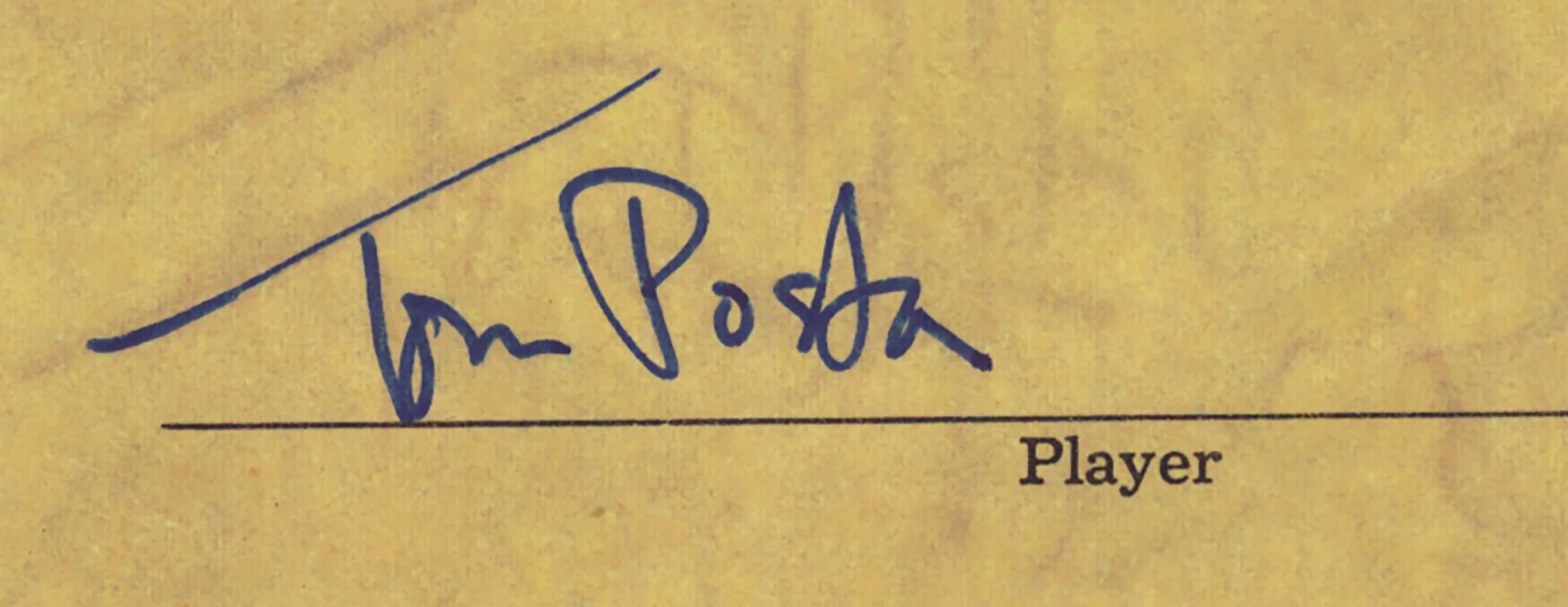 Tom Poston — TOM POSTON - DOCUMENT SIGNED 08/16/1976, изображение 2