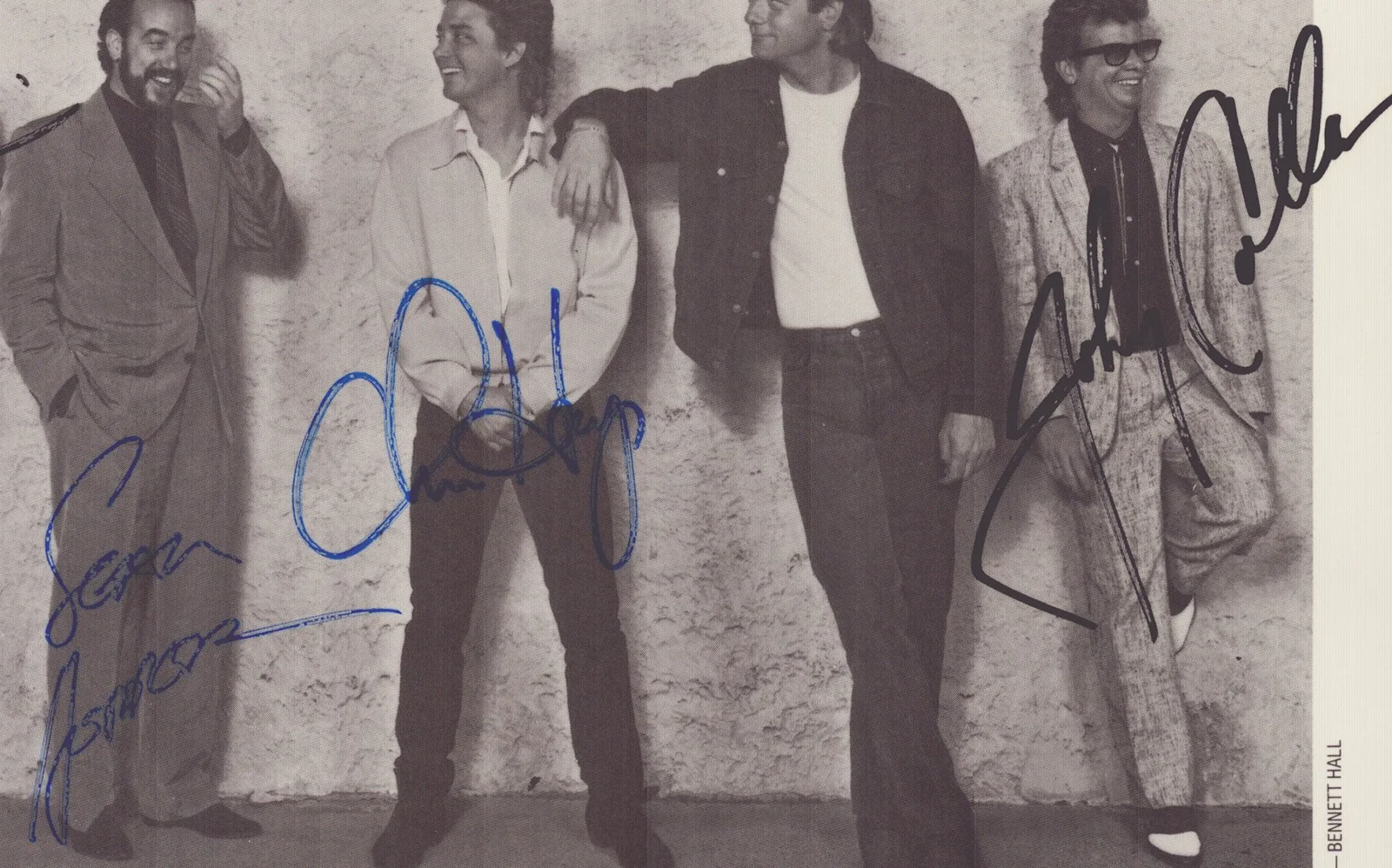 Huey Lewis, The News, Sean Hopper, Chris Hayes — HUEY LEWIS & THE NEWS - AUTOGRAPHED SIGNED PHOTOGRAPH WITH CO-SIGNERS, изображение 3