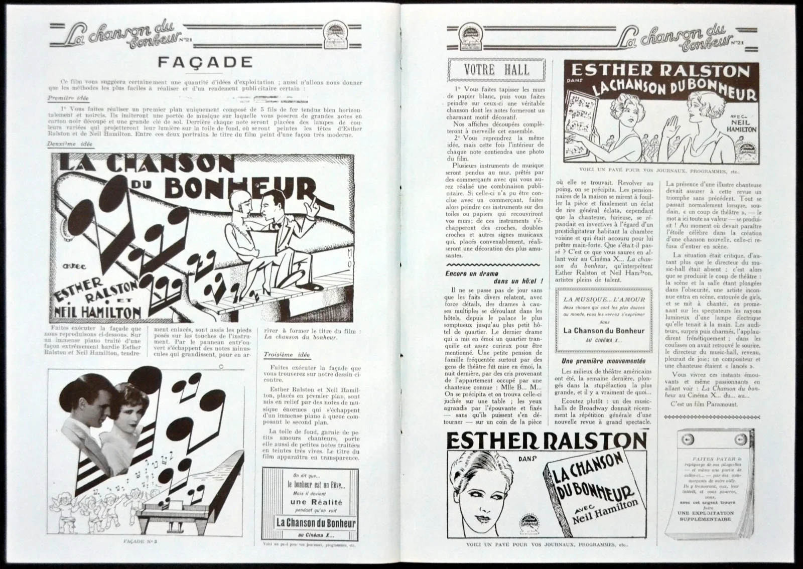 TEN MODERN COMMANDMENTS 1927 Esther Ralston, Neil Hamilton FRENCH PRESSBOOK, изображение 3