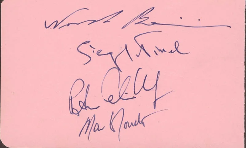 John Ogdon, Martin Lovett, Peter Schidlof, Siegmund Nissel — JOHN OGDON - AUTOGRAPH WITH CO-SIGNERS, image 2