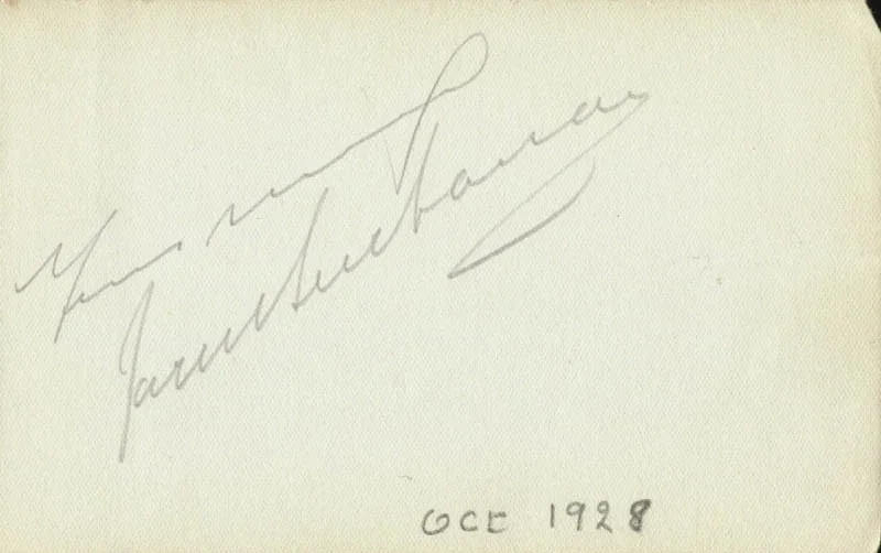 Jack Buchanan — JACK BUCHANAN - AUTOGRAPH SENTIMENT SIGNED