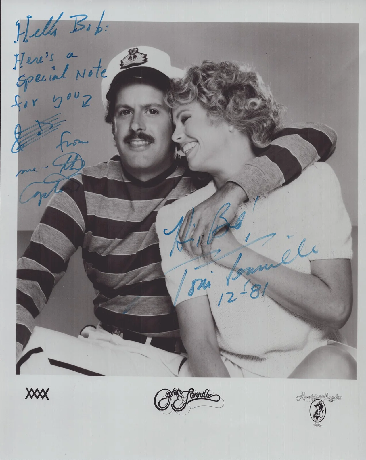 Captain & Tennille, Toni Tennille, Daryl Dragon — & TENNILLE - AUTOGRAPHED INSCRIBED PHOTOGRAPH 12/1981 WITH CO-SIGNERS