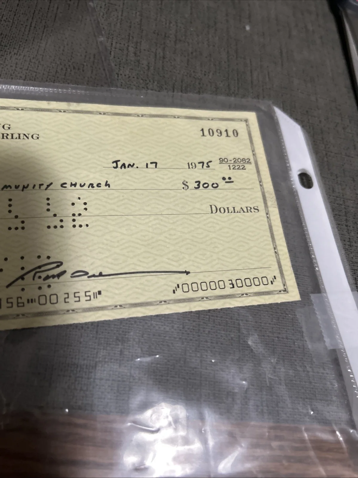 Rod Serling — Rod Serling Signed Check #10910 Church Contribution Twilight Zone Creator Sci-fi, image 4