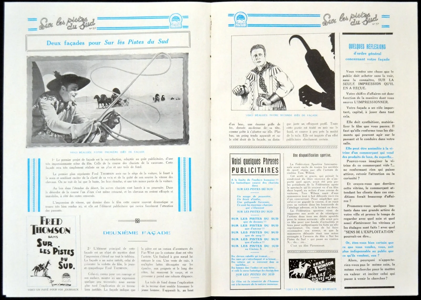 PIONEER SCOUT 1928 Fred Thomson, Nora Lane, William Courtright FRENCH PRESSBOOK, изображение 3