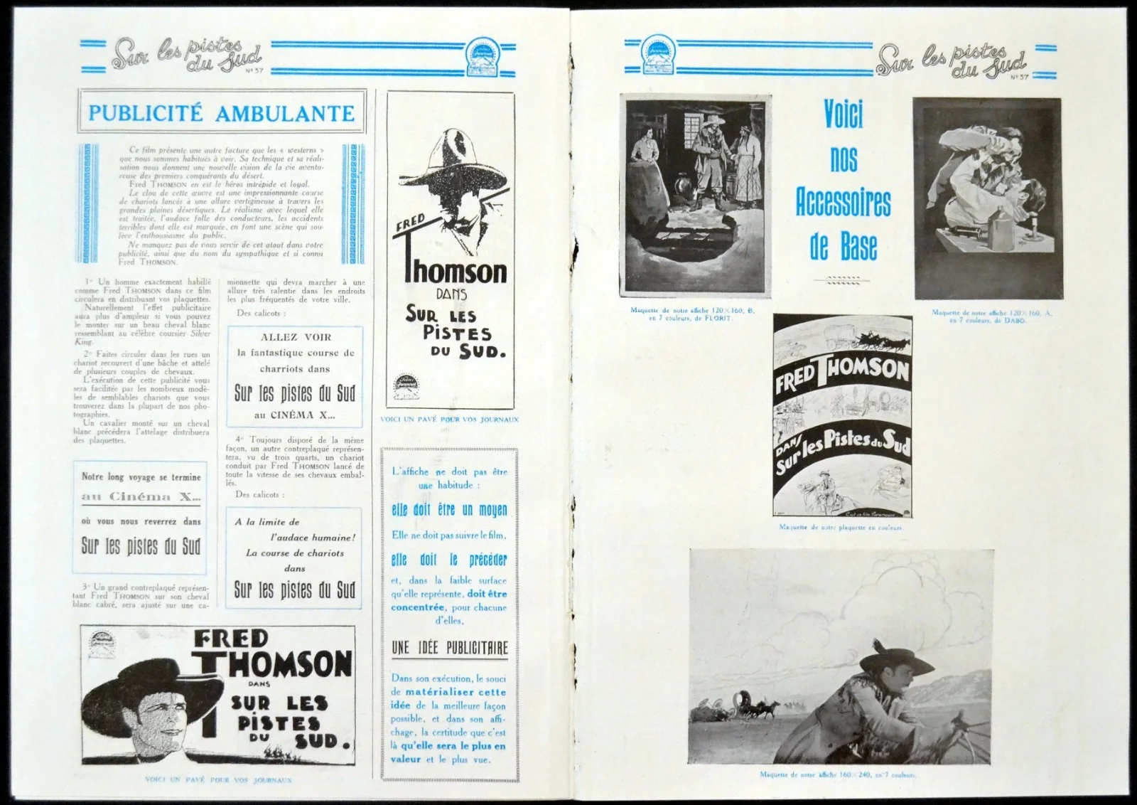 PIONEER SCOUT 1928 Fred Thomson, Nora Lane, William Courtright FRENCH PRESSBOOK, изображение 4