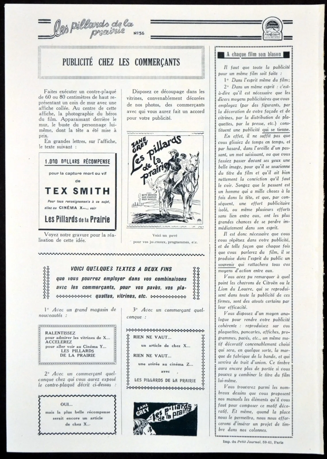 OPEN RANGE 1927 Betty Bronson, Lane Chandler, Fred Kohler FRENCH PRESSBOOK, изображение 5
