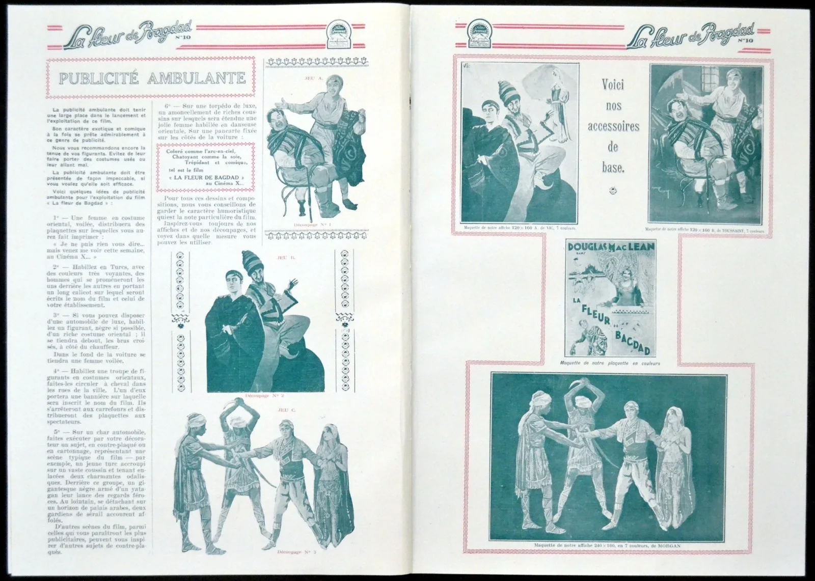 SOFT CUSHIONS 1927 Douglas MacLean, Sue Carol, Boris Karloff FRENCH PRESSBOOK, изображение 4