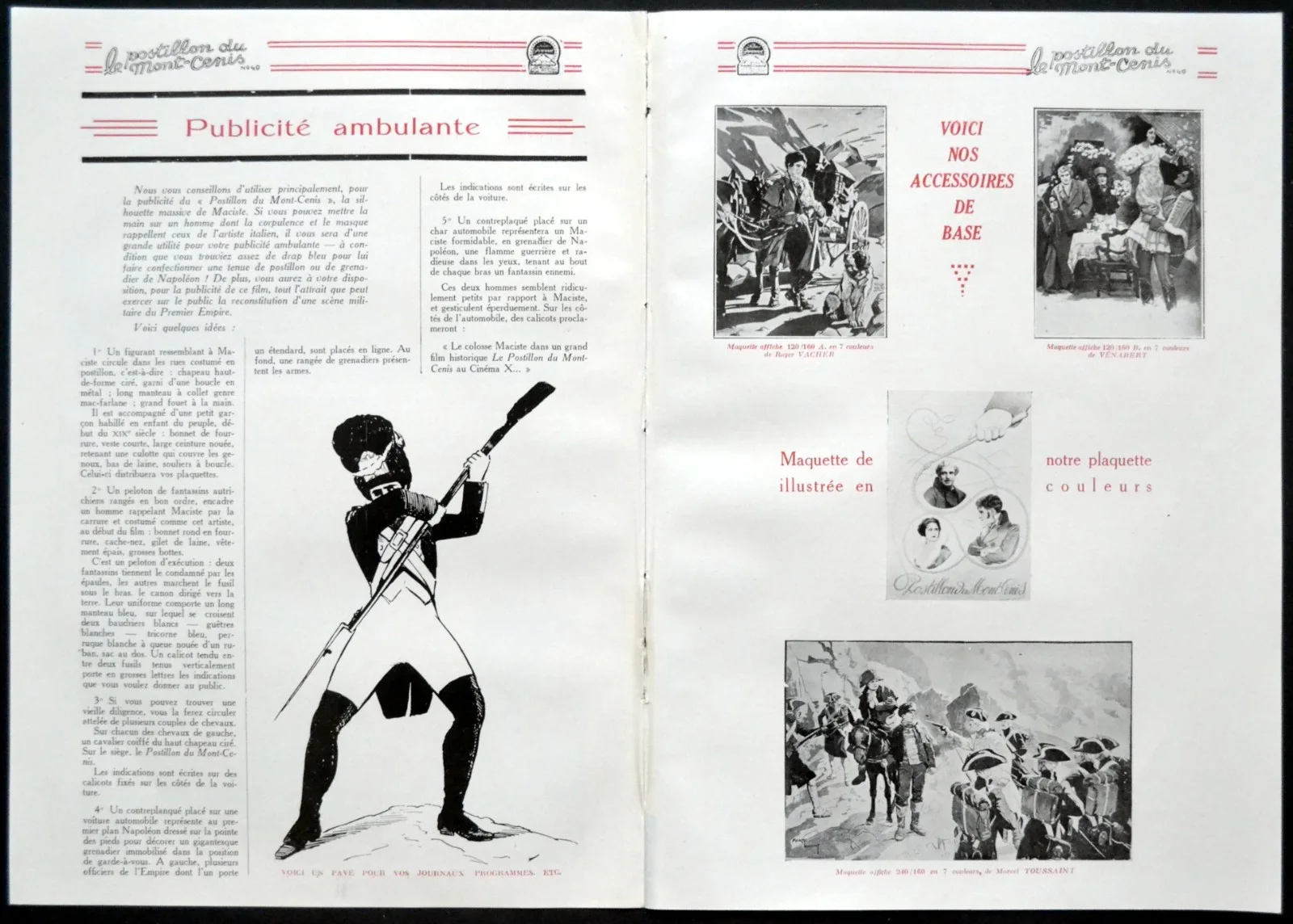 IL VETTURALE DEL MONCENISIO 1927 Bartolomeo Pagano FRENCH PRESSBOOK, изображение 4