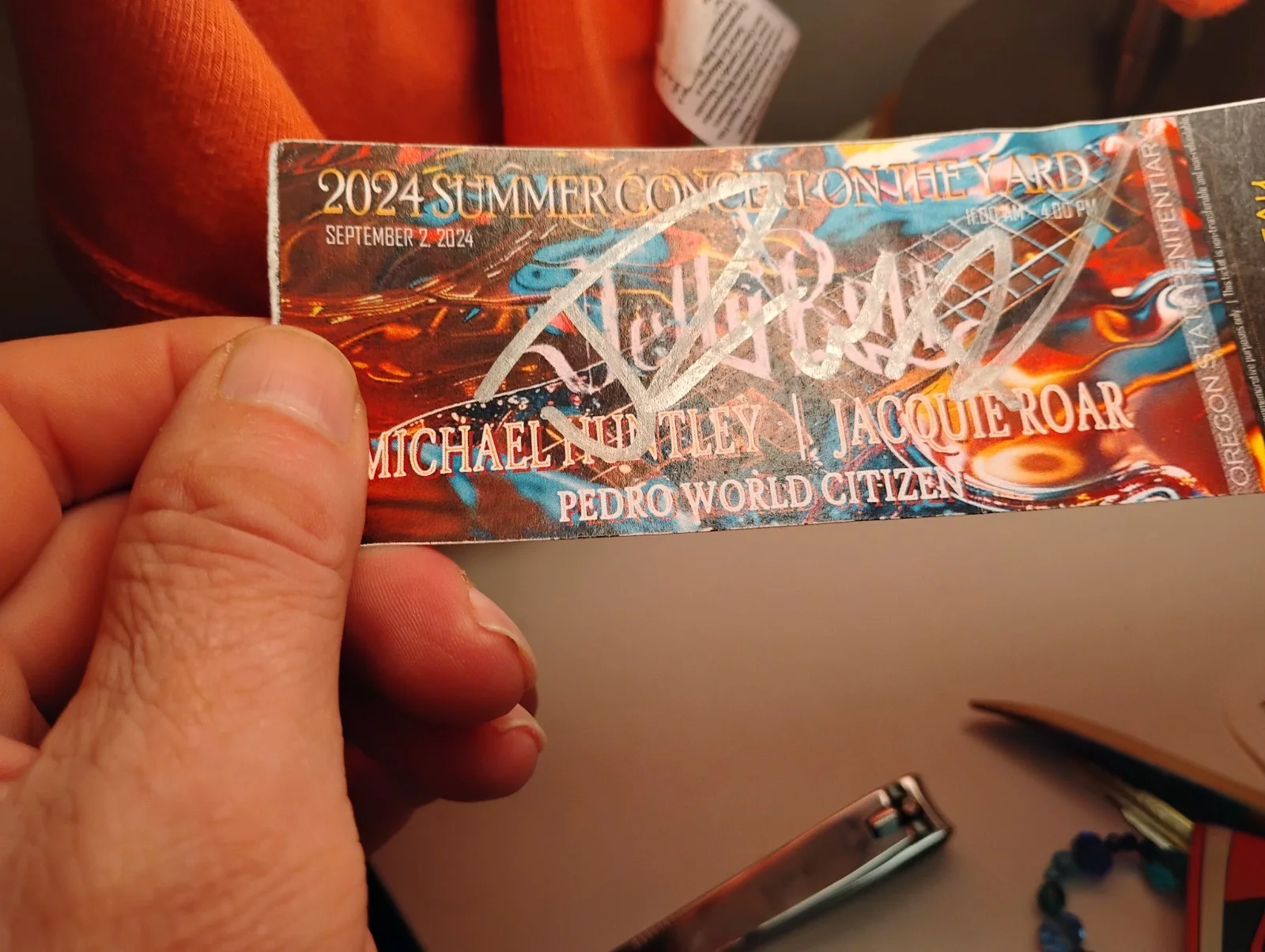 autographed OSP concert ticket jelly roll, image 3
