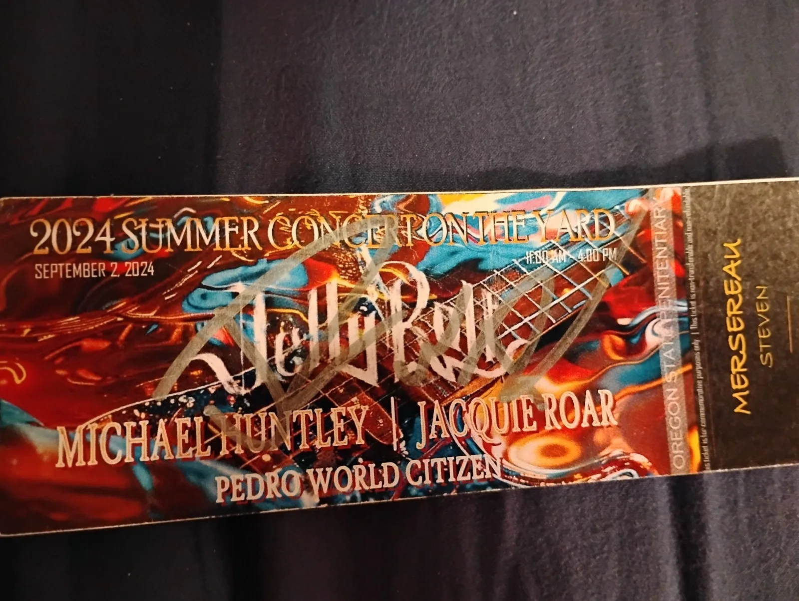 autographed OSP concert ticket jelly roll, image 5