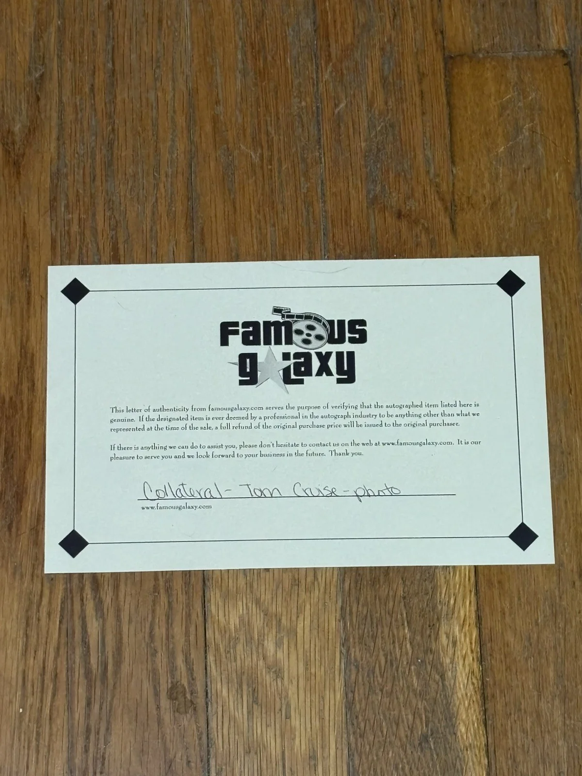 Tom Cruise Signed 8x10 Collateral Movie Picture Autographed Photo with COA, изображение 3