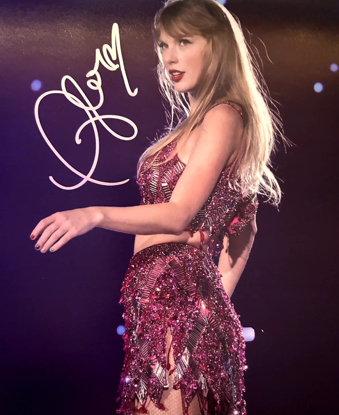TAYLOR SWIFT Hand Signed 8x10 inch Original Autograph Authentic w/COA, image 3