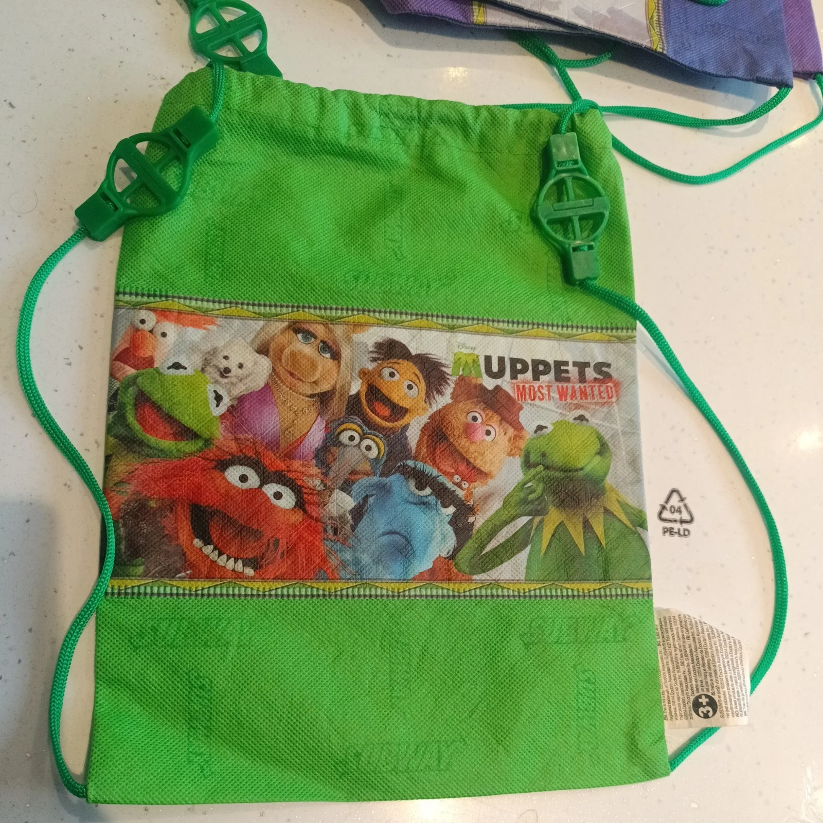 Muppets Most Wanted Beaker Kermit Miss Piggy 2014 Subway Drawstring Bags x 4, изображение 2