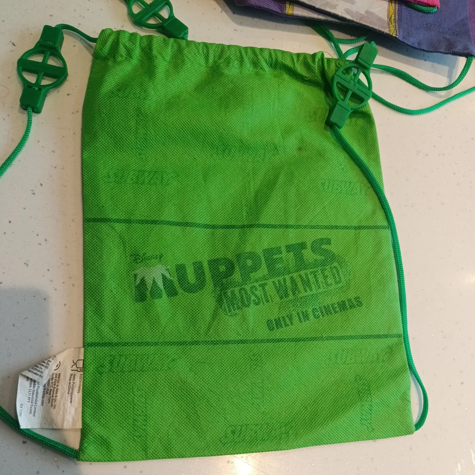 Muppets Most Wanted Beaker Kermit Miss Piggy 2014 Subway Drawstring Bags x 4, изображение 3