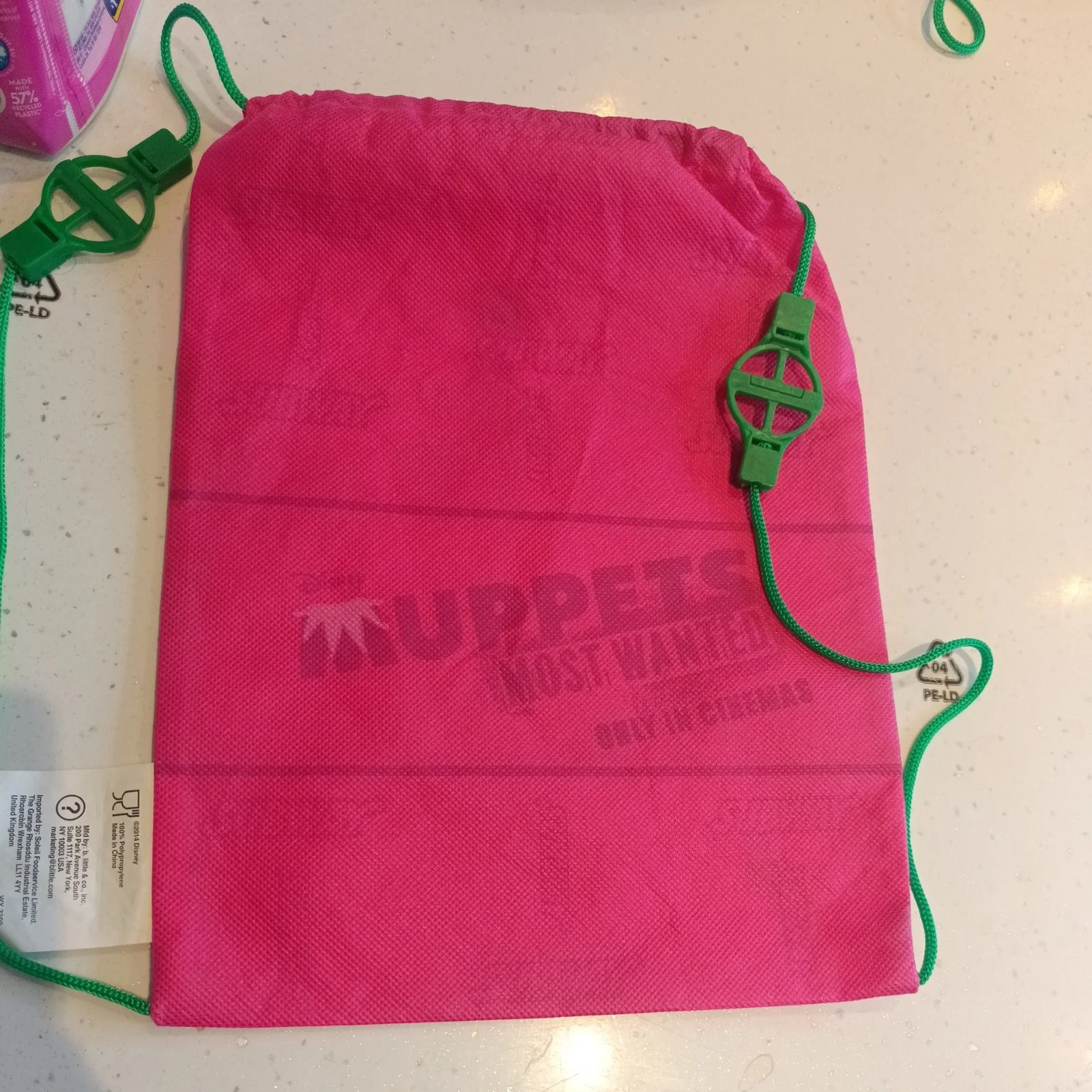 Muppets Most Wanted Beaker Kermit Miss Piggy 2014 Subway Drawstring Bags x 4, изображение 5