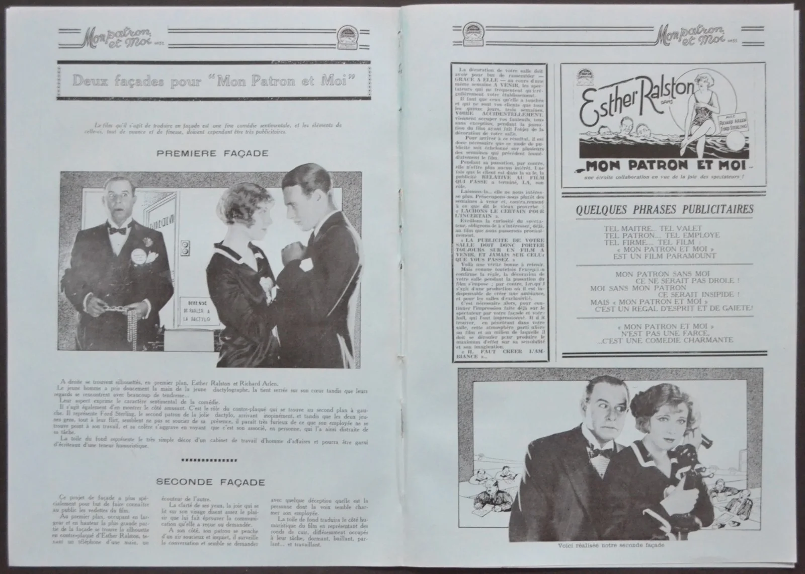 FIGURES DON’T LIE 1927 Esther Ralston, Richard Arlen FRENCH PRESSBOOK, изображение 3