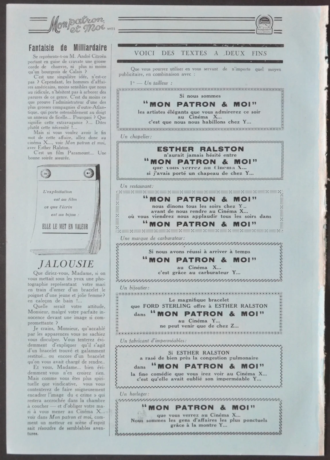 FIGURES DON’T LIE 1927 Esther Ralston, Richard Arlen FRENCH PRESSBOOK, изображение 5