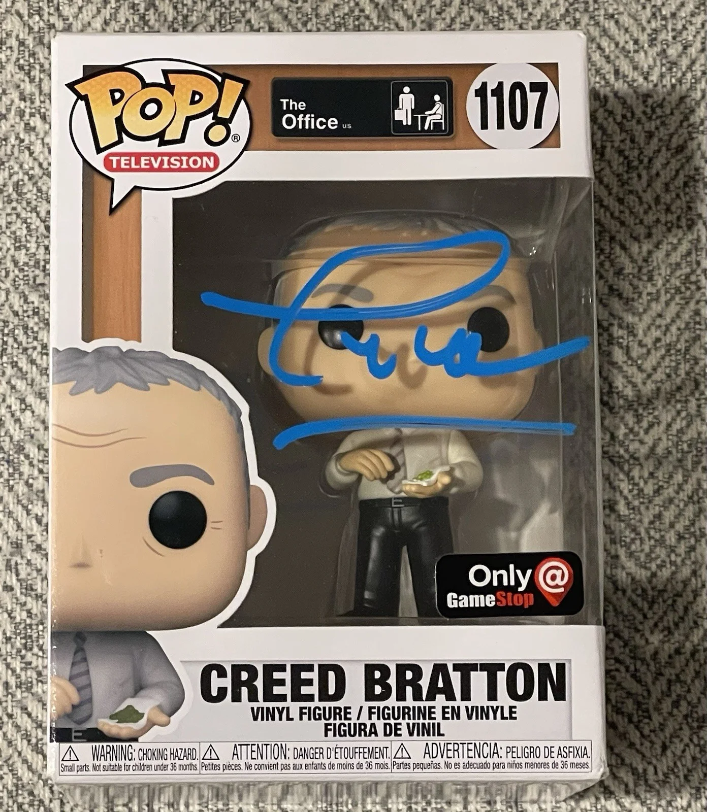 Creed Bratton — Creed Bratton The Office GameStop Exclusive Signed FUNKO POP! #1107