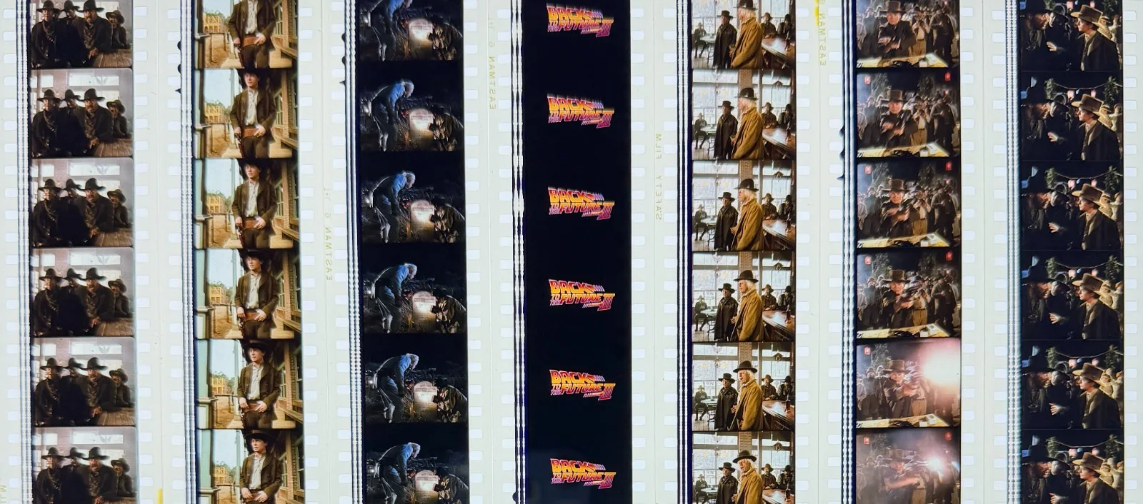 Back To The Future Part 3 1990 Very Rare Unmounted Genuine 35mm Film Cells, изображение 3