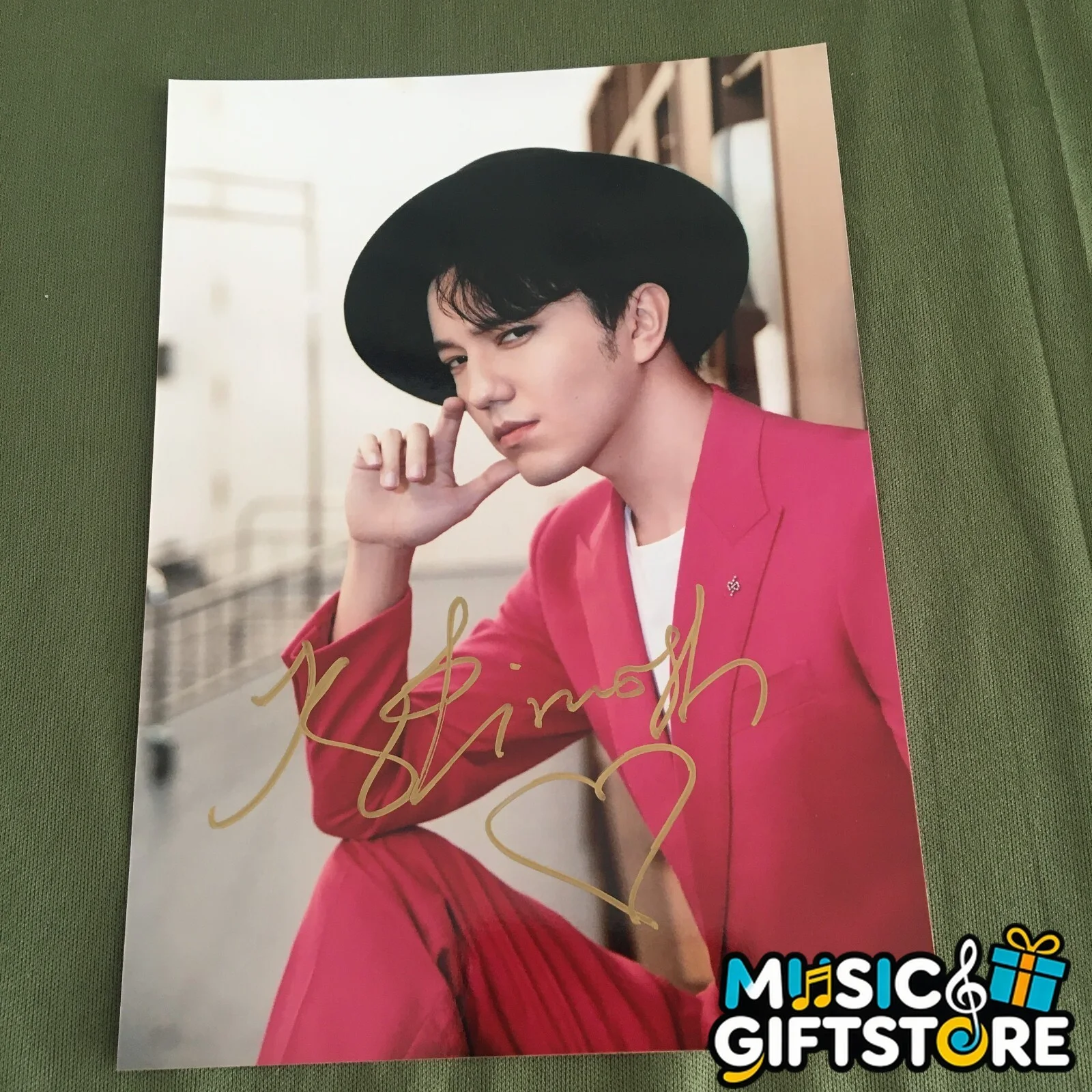 Dimash Autographed Signed Photo 4*6 Singer Collection GIFTS rare 2023A #MUGS, изображение 4
