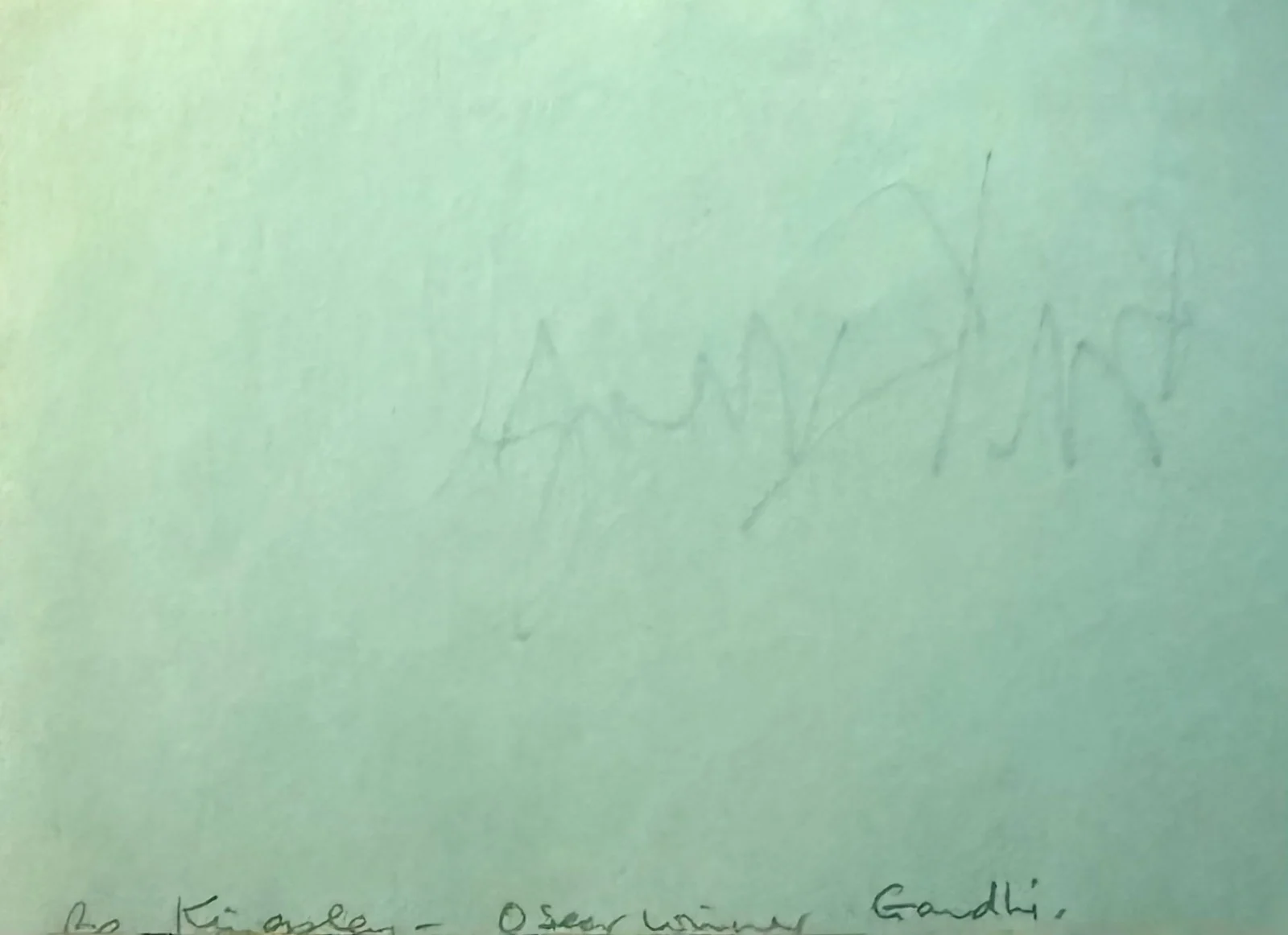 Ben Kingsley — BEN KINGSLEY Signed Autograph 4"x 5" ALBUM PAGE Schindler's List Species GANDHI, изображение 2