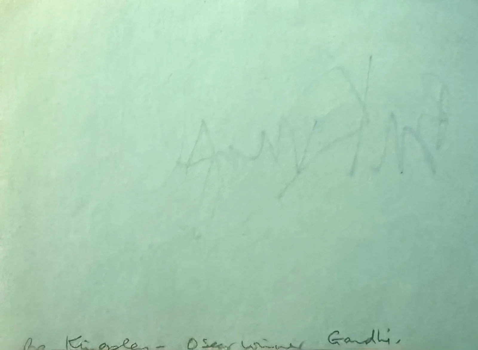 Ben Kingsley — BEN KINGSLEY Signed Autograph 4"x 5" ALBUM PAGE Schindler's List Species GANDHI, изображение 4