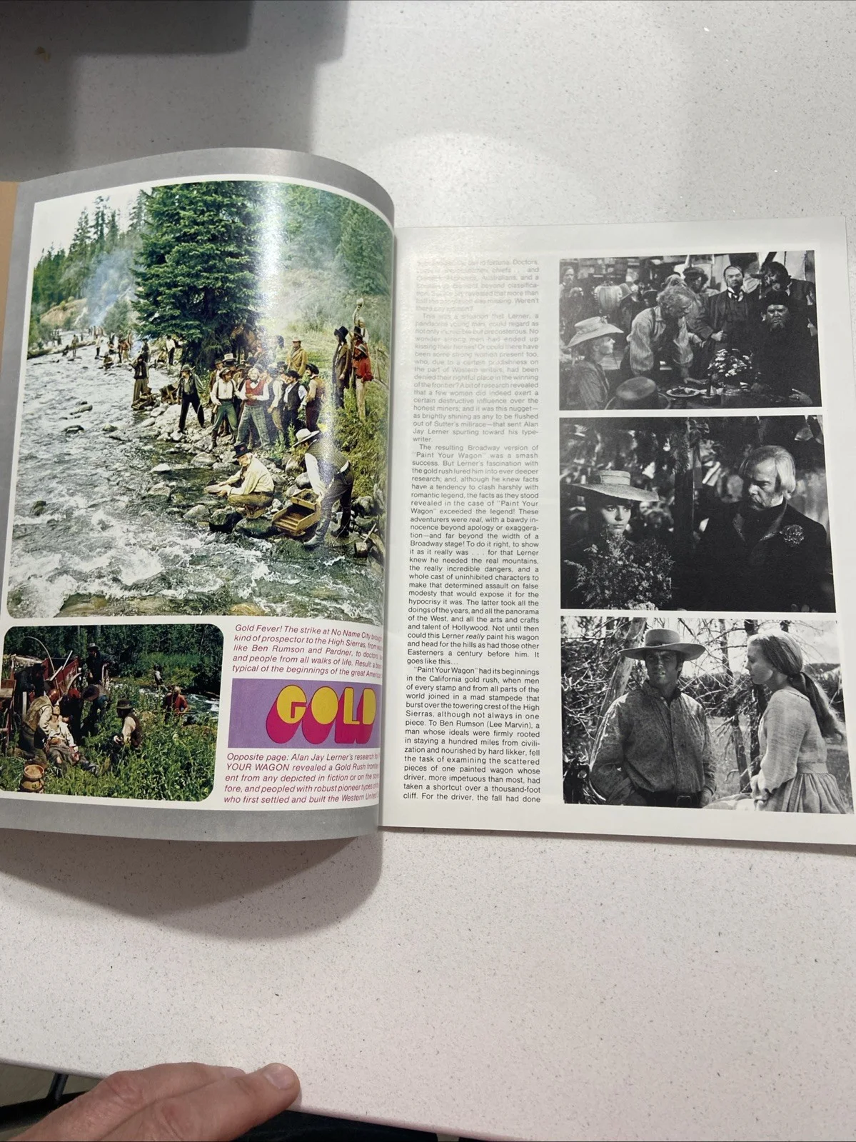 LEE MARVIN - CLINT EASTWOOD- " PAINT YOUR WAGON "- SOUVENIR FILM BROCHURE -UK, изображение 4