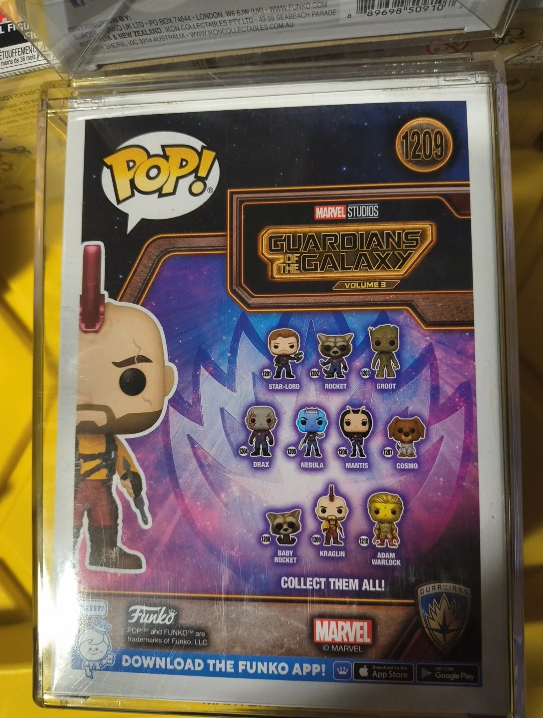 Guardians Of The Galaxy Sean Gunn Signed Funko Pop No COA, изображение 3