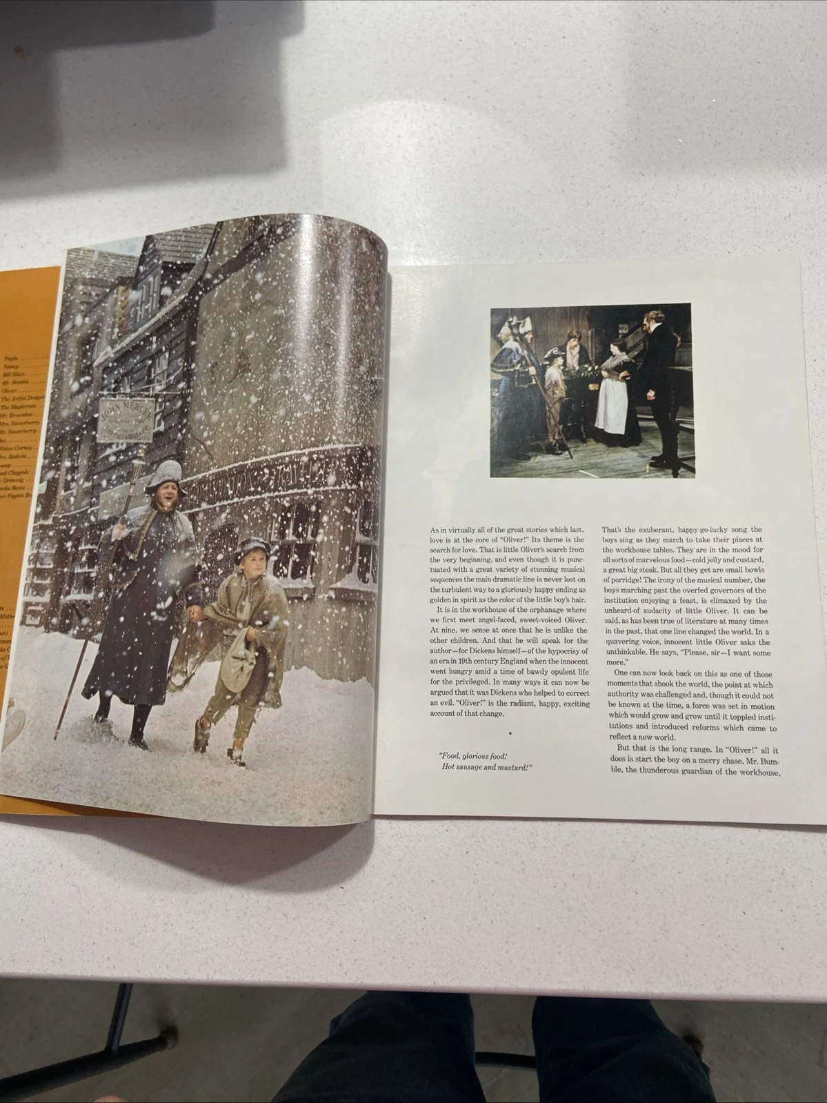 Oliver! Souvenir Program 1968, image 5