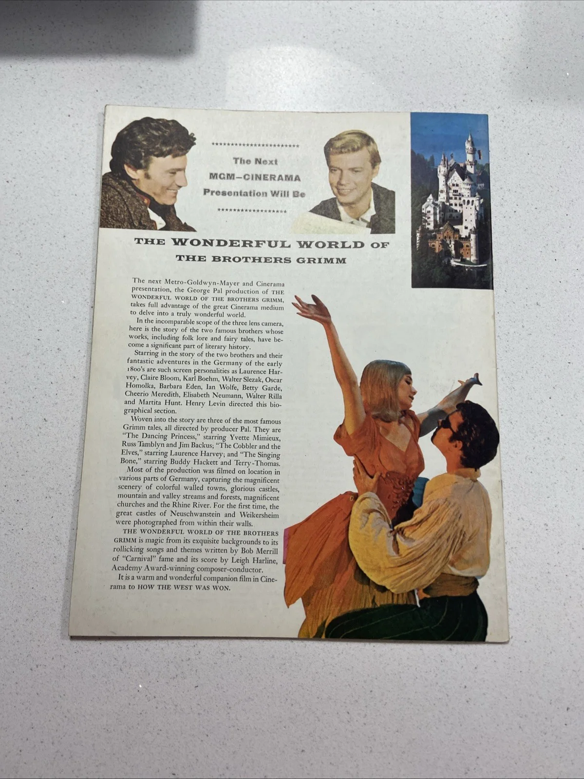 HOW THE WEST WAS WON 1962 movie program SOUVENIR BROCHURE PROGRAMME vintage, image 2