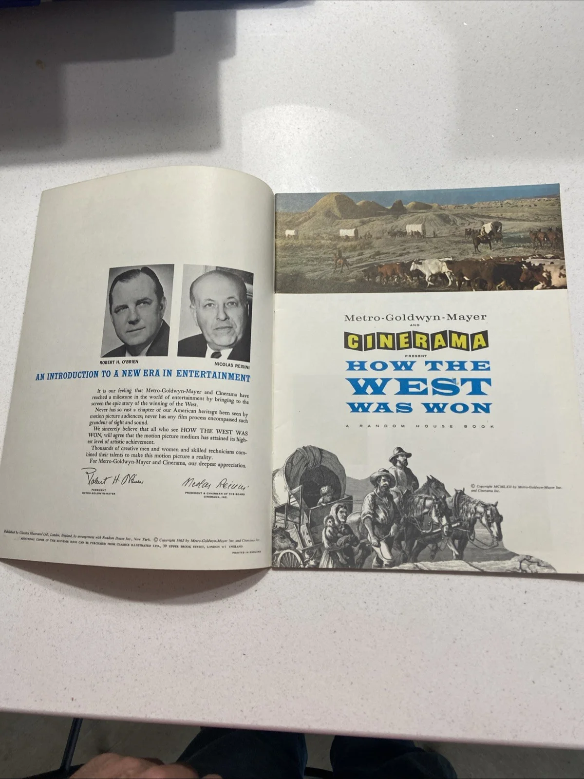 HOW THE WEST WAS WON 1962 movie program SOUVENIR BROCHURE PROGRAMME vintage, image 3
