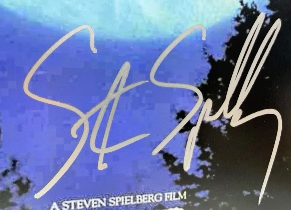 Steven Spielberg — E.T. The Extra-Terrestrial Original Poster Signed by Steven Spielberg Authentic…, image 2