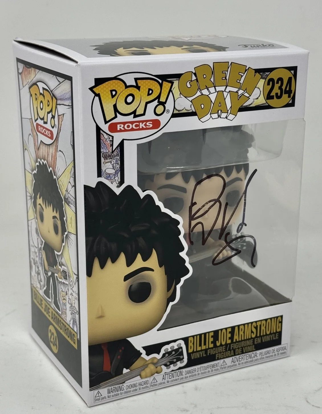 Billie Joe Armstrong Signed Autograph Green Day Funko Pop Figure Beckett COA, изображение 5