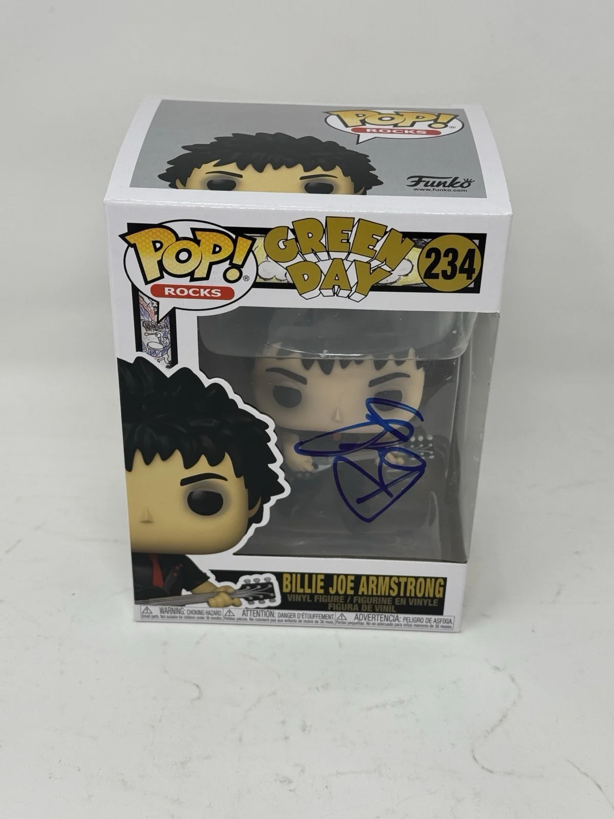 Billie Joe Armstrong Signed Autograph Green Day Funko Pop Figure Beckett COA, изображение 4