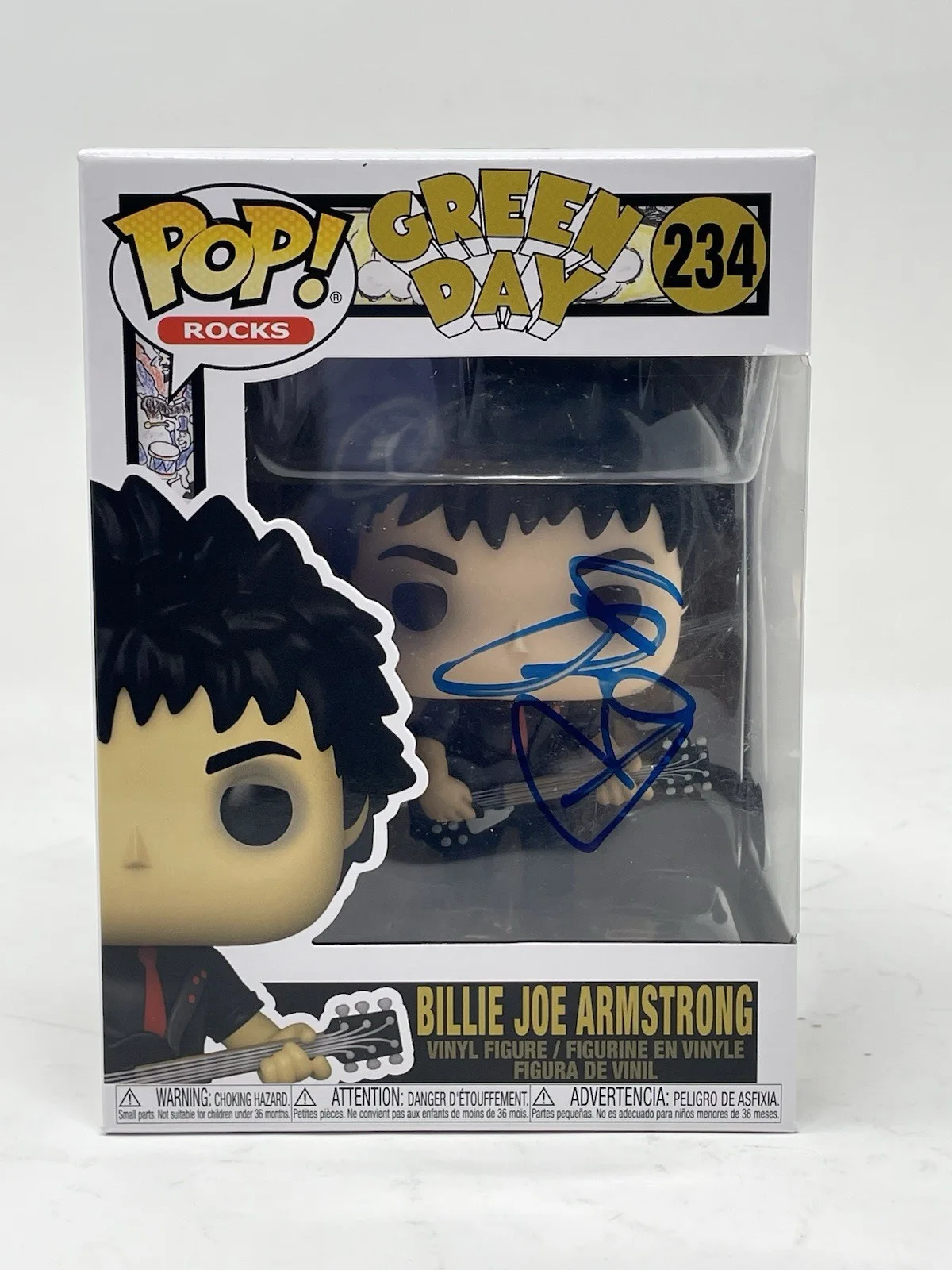 Billie Joe Armstrong Signed Autograph Green Day Funko Pop Figure Beckett COA, изображение 5