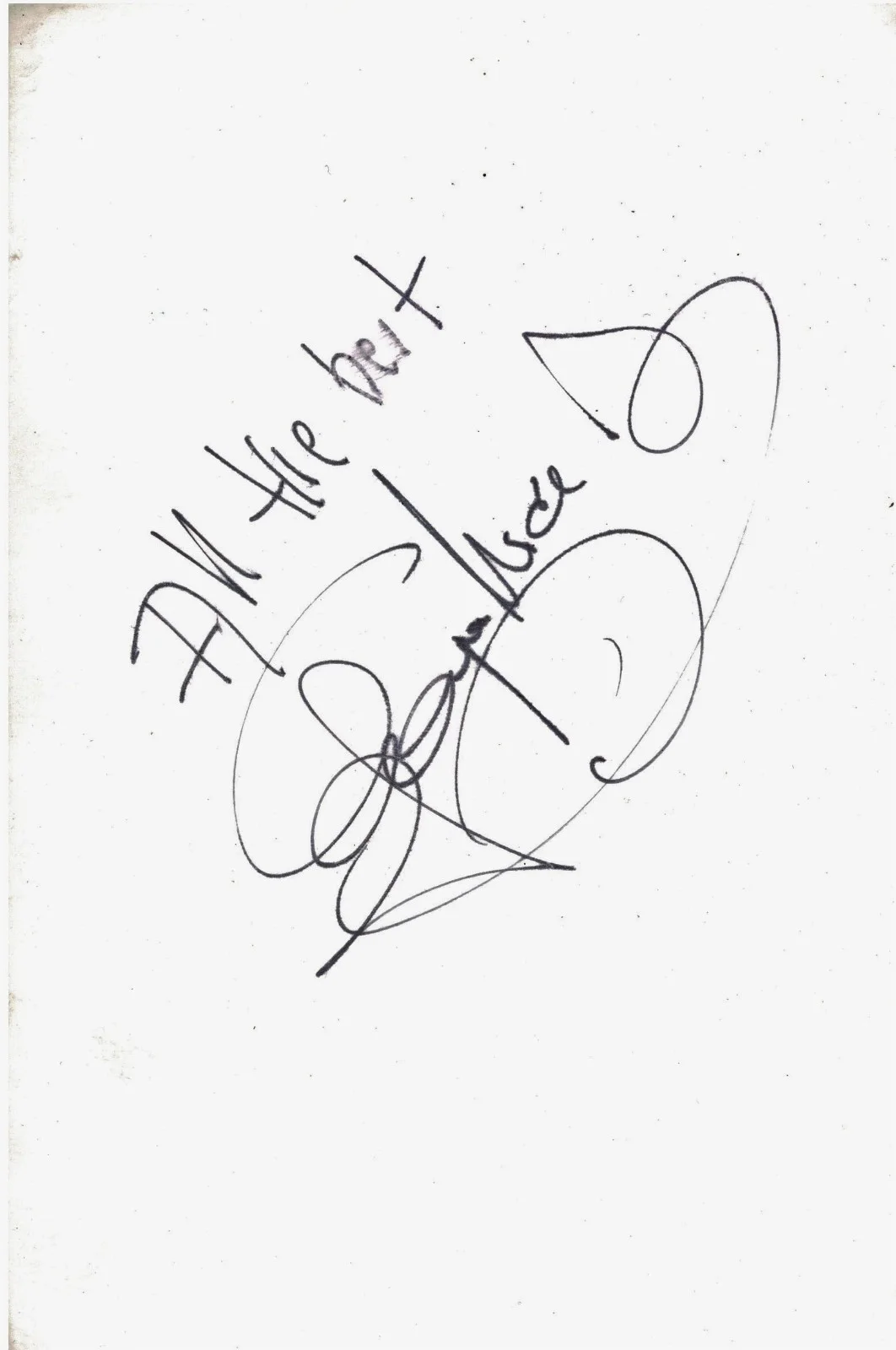 Autograph George Michael Signed Photo "All the best" Wham! Faith Era, image 2