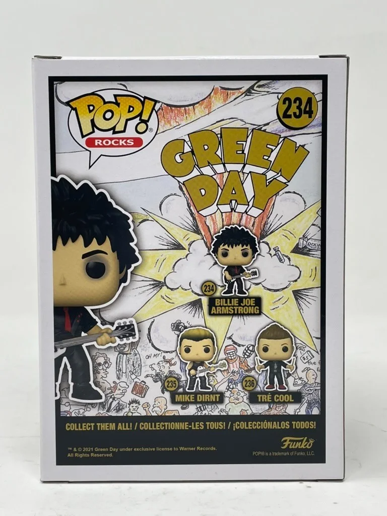 Billie Joe Armstrong Signed Autograph Green Day Funko Pop Figure Beckett COA, изображение 5