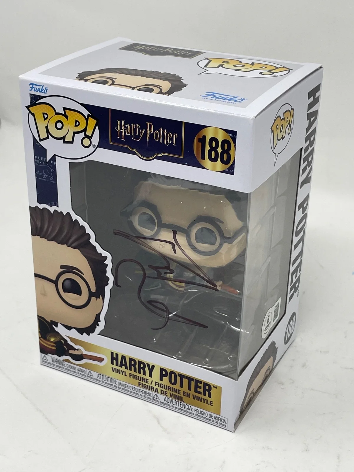 Daniel Radcliffe — Daniel Radcliffe Signed Harry Potter Autograph Funko Pop #188 Figure Beckett COA, изображение 2