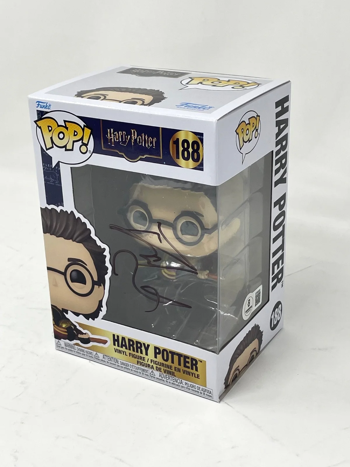 Daniel Radcliffe — Daniel Radcliffe Signed Harry Potter Autograph Funko Pop #188 Figure Beckett COA, изображение 4