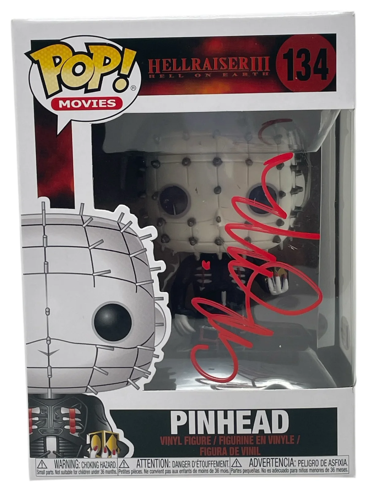 Clive Barker — Clive Barker Signed Hellraiser Pinhead Funko Pop Autograph Horror Beckett COA