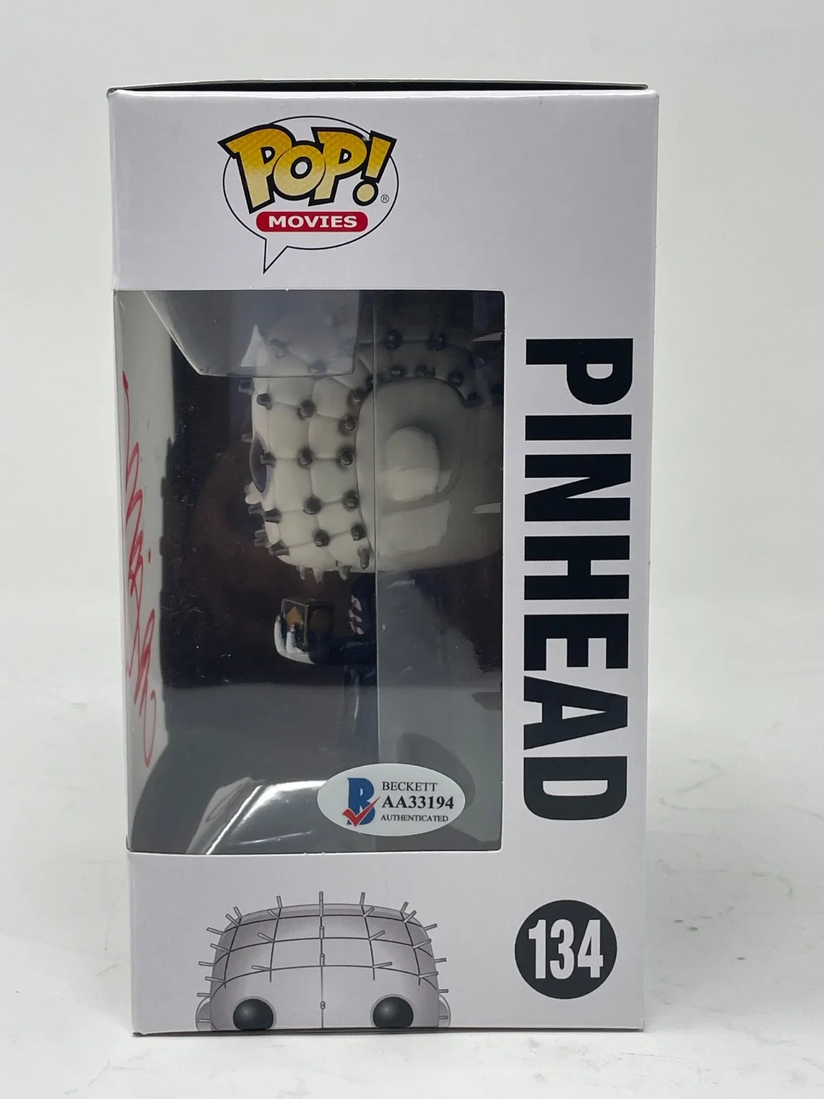Clive Barker — Clive Barker Signed Hellraiser Pinhead Funko Pop Autograph Horror Beckett COA, изображение 3