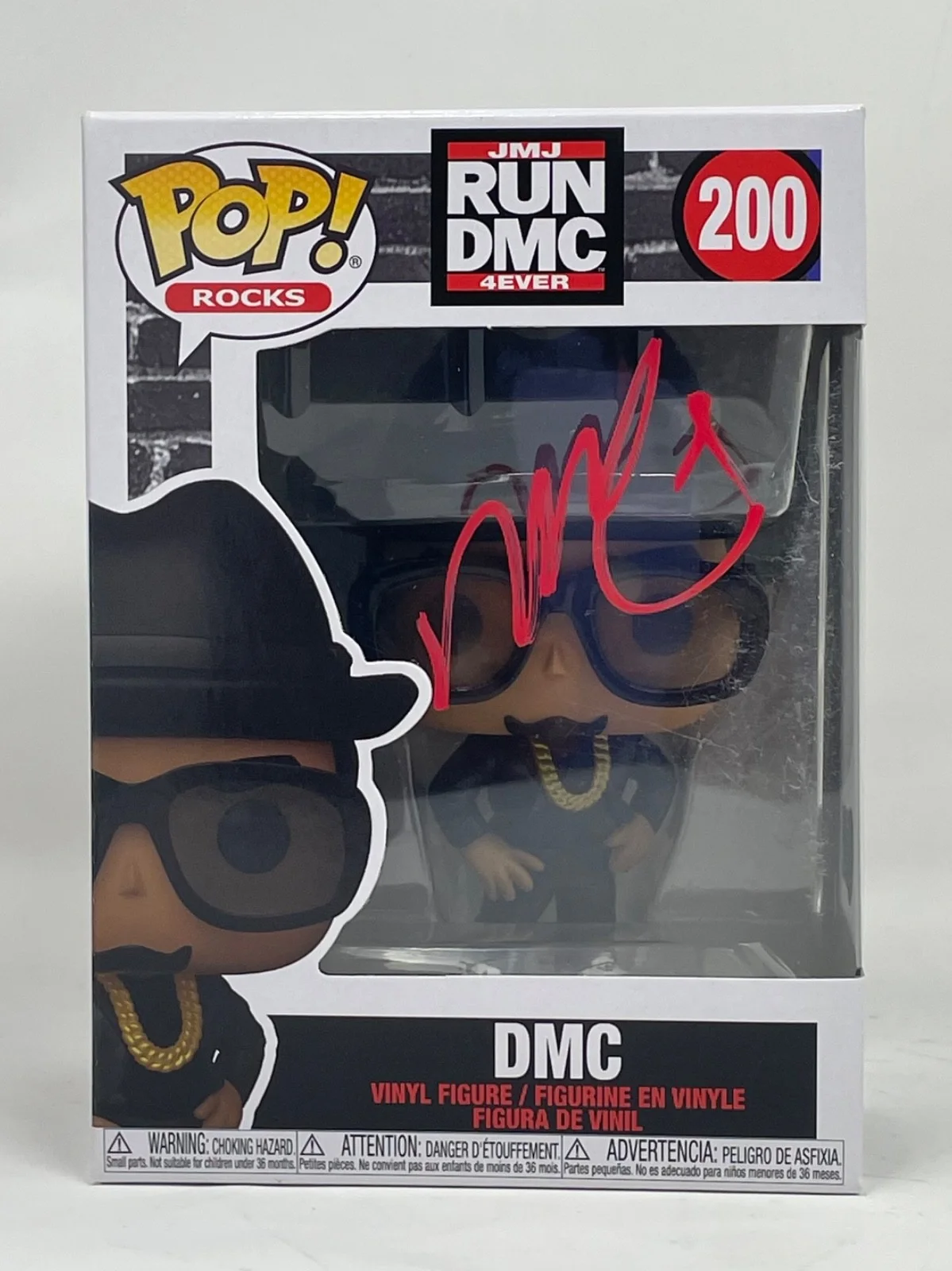 Darryl McDaniels Run DMC Signed Funko Pop Rocks DMC #200 Autograph Beckett COA, изображение 2